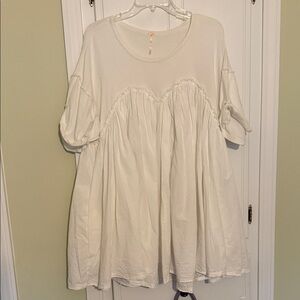 Free People Cream Blouse